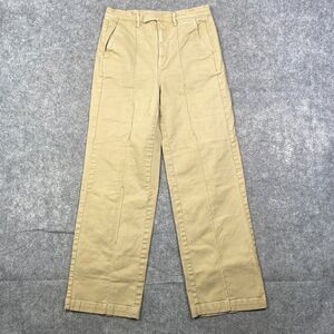 ALEX MILL Wide Leg Cargo Pant Beige Size 4 Cotton Stretch